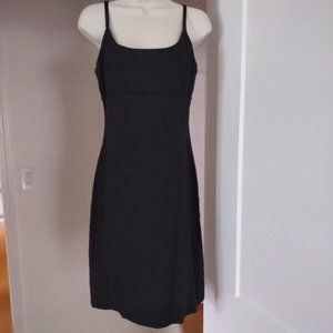 ISABEL ARDEE Women's Little Black Dress Stretch Linen Size 10